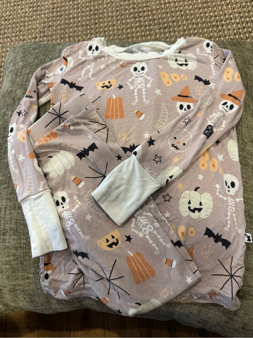 Kiki & Lulu Bamboo Halloween Skeleton Print Pajama Set